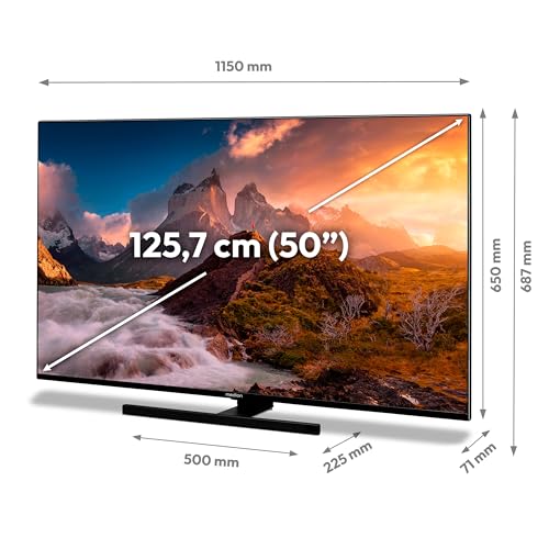 MEDION X15027 (MD 30986) 125,7 cm (50 Zoll) QLED Fernseher (Smart TV, 4K, Dolby Vision HDR, Dolby Atmos, Subwoofer, Netflix, Prime Video, PVR, Bluetooth, MEMC, Micro Dimming) – Bild 6