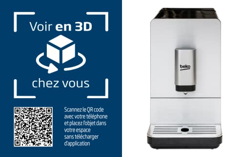 Beko CEG5301X Machine à café automatique avec buse vapeur 'Cappuccino' 15 bar 8 tasses - vue 8