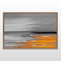 Framed Canvas Wall Art Abstract Landscape Canvas Prints Home Artwork Decoration for Living Room,Bedroom - 16x24 inches