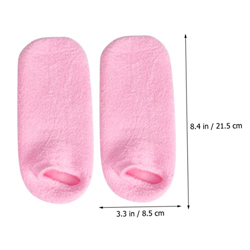 minkissy 3 Pairs Anti Callus Socks Feet Healing Socks Skin Softening Socks Dead Skin Socks Spa Feet Sleeves Footcare Treatment Socks Cracked Heels Guard Gel Socks Socks Chunky Heel - Image 7