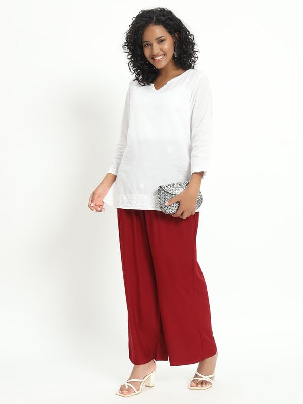 Image of Soft Colors Relaxed Fit Pocket Palazzo