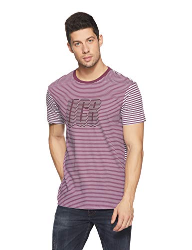 Image of United Colors of Benetton Men's Striped Regular Fit T-Shirt