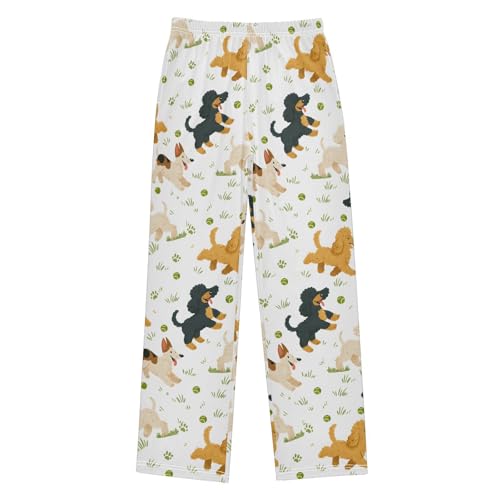 Pajama Pants Dog Tennis Grass Long Sleep Pants Lounge Bottoms