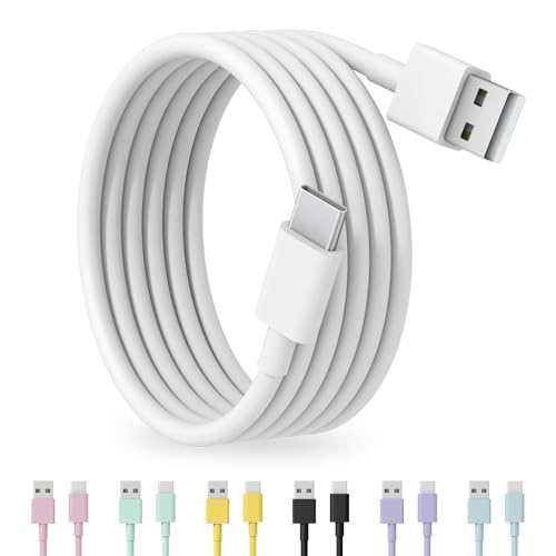 Image of USB to USB C Cable for iPhone 17 16 15 Type C Carplay 10FT USBC Cable White | Fast Charging Carplay Cable, USB C Carplay Cord Compatible with iPhone 17 16 15