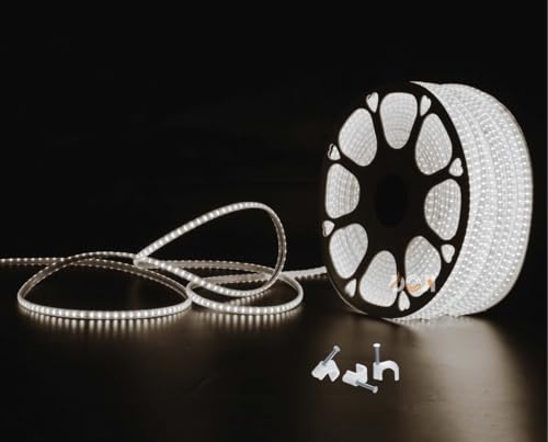 Image of DOJI 2835 Strip Lights for Home Decoration | 120 led per Meter led Strip Light | Rope Lights for Ceiling | Decoration Lights for Diwali, Christmas, Home, False Ceiling (White, 3 Meter)