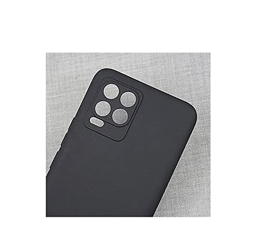 Image of Mobile Back Cover Case for Realme 8 (Silicone Case|CameraProtection|Black SC1510)