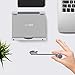 TechMatte Large Adjustable Foldable Aluminum iPad Stand for iPad Pro 12.9, 11, Air, Mini, iPhone 11 Pro Max XS XR, E-Readers
