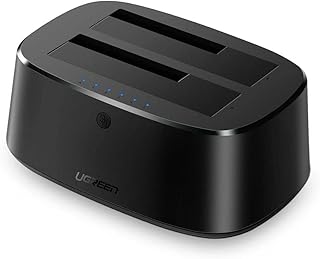 U-G-R-E-N Dock Estação de Acoplamento para Hdd Sata  de 2.5 ou 3.5 polegadas Velocidade de Até 5 Gbps Suporte ao protocolo UASP Compatível Linux, Mac OS, Windows/No Brasil