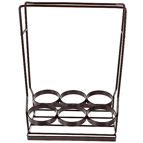 Soporte para botellas de vino en hierro compacto y elegante miniatura 1