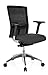 hjh OFFICE 657514 chaise de bureau, fauteuil de bureau haut de gamme ASTRA BASE gris pour un usage intensif, avec accoudoirs, soutien lombaire intégré au dossier moyen en tissu maille résistant, piètement en alu robuste