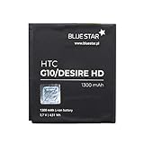 große Verfügbarkeit Blue Star Premium - Li-Ion Lithium Akku 1300 mAh Kapazität Schnellladung 2.0 Kompatibel mit dem HTC sire HD / G10