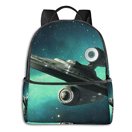 Star Trek Mochila escolar para hombres y mujeres se adapta a portátiles de 14.5 pulgadas