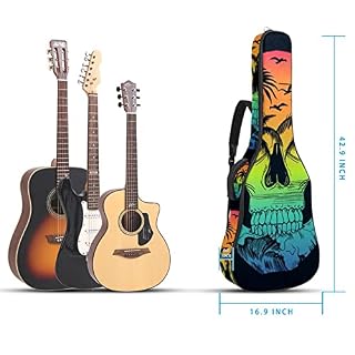 Hondank Housse de transport étanche pour guitare avec bandoulière réglable Motif paon doré, Multicolore 06, 42.9×16.9×4… - Les Beatles, Paul McCartney, John Lennon, RIngo Starr, George Harrison Hondank Housse de transport étanche pour guitare avec bandoulière réglable Motif paon doré, Multicolore 06, 42.9x16.9x4… – Image 5