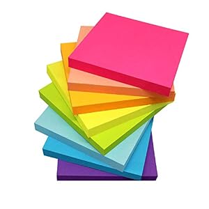 (8 Pack) Sticky Notes 3×3 Inches,Bright Colors Self-Stick Pads, Easy to Post for Home, Office, Notebook, 82 Sheets/pad