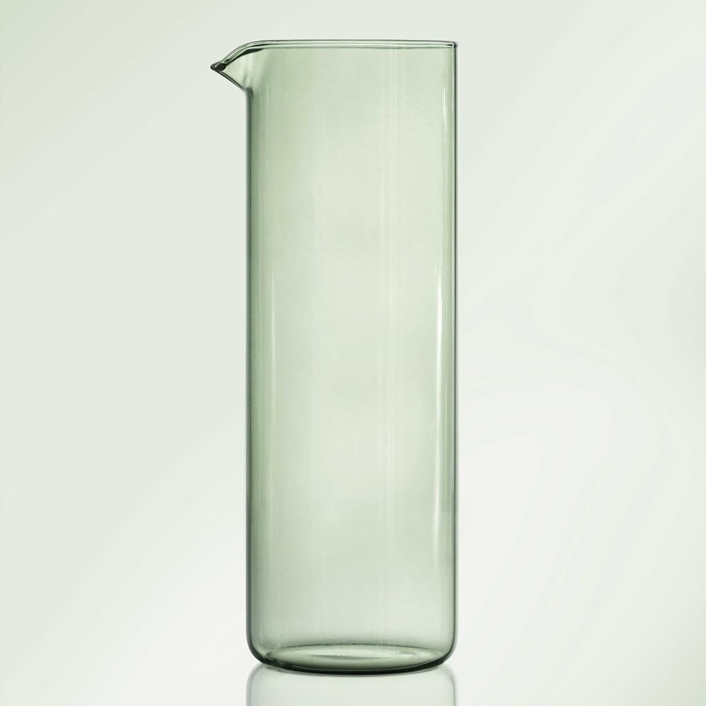 like. by Villeroy & Boch – Like Sage Trinkgläser mit Karaffe Set 5-teilig | Handgefertigte Wasserkaraffe/Saftkrug (1 Liter) und 4x Wasserbecher (280 ml), Kristallglas, Spülmaschinenfest