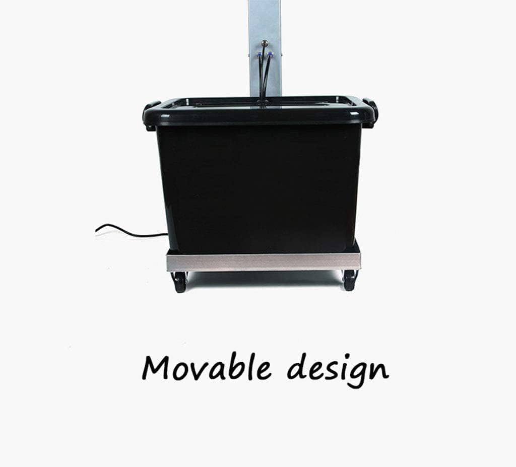 Floor Standing Pedestal Fan, High Velocity Floor Standing Cooling Fan Large, Adjustable Heavy Duty 3 Speed Movable Ideal for Home Gym Hydroponic, Office Industrial H