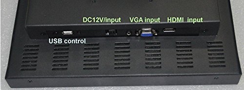 GOWE 12,1" 4:3 rezystancyjny ekran dotykowy monitor przemysłowy 800 * 600 HDMI wejście USB otwarta rama wodoodporna metalowa obudowa uchwyt ścienny