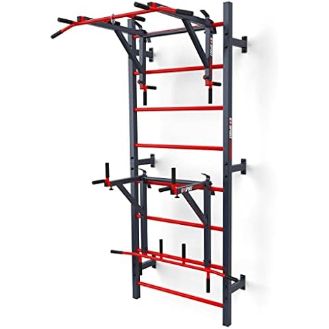 K-Sport: Trainingsset - Sprossenwand mit Dip Station & Klimmzugstange I Kraftstation Cover