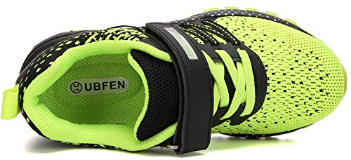 Kubua Kids Sneakers For Boys Girls Running Tennis Shoes Lightweight Breathable Sport Athletic Green #TOP3