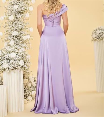 Robe de soirée formelle en satin noir fluide d'exception - 4