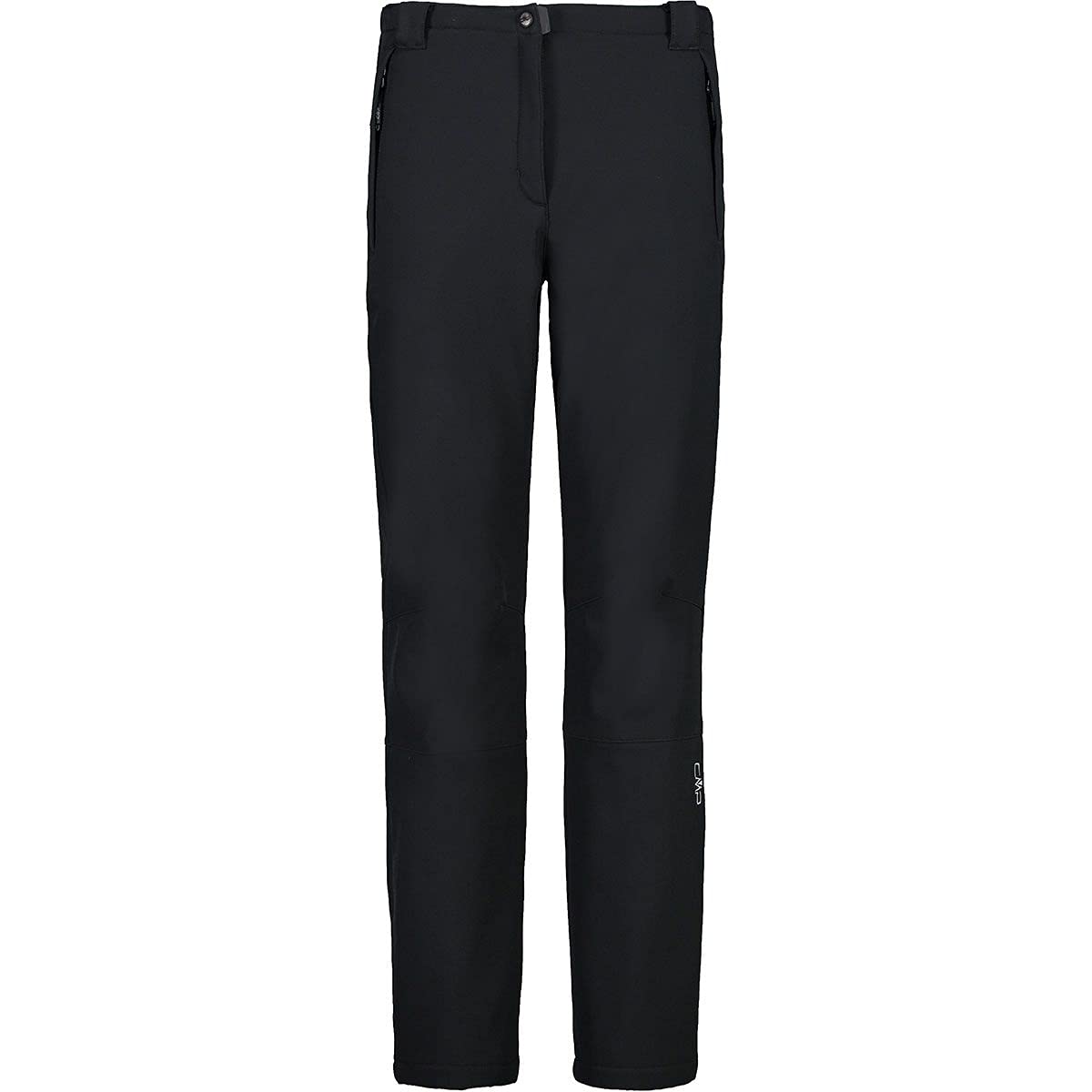 CMP - Pantalone donna con ghetta interna, Nero, XL
