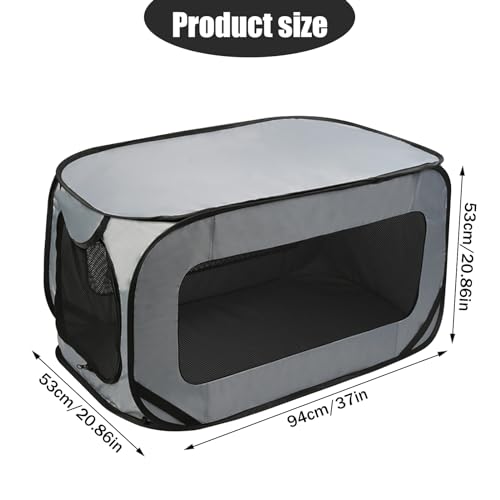 faltbar in Sekunden und mit voller Mesh-Belüftung für stressfreie Reisen. - Detailansicht von Faltbare 94x53x53cm...