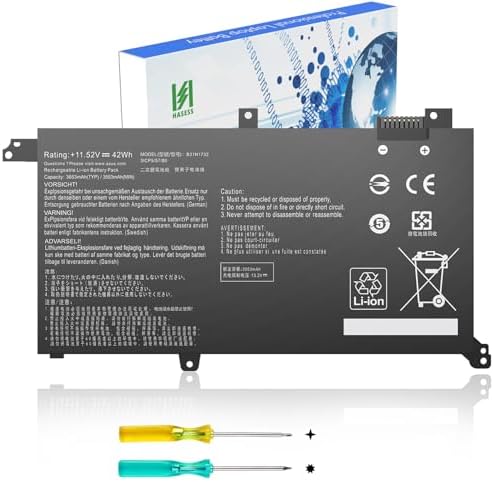 Batteria per laptop B31N1732 B31N1732-1 per ASUS A571G K571GT X571G X571GT-BQ274T F571GT Batteria per laptop B31N1732 B31N1732-1 per ASUS A571G K571GT X571G X571GT-BQ274T F571GT