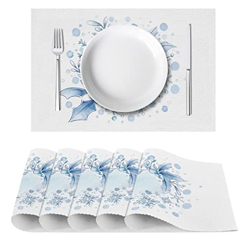 Set de table flocon de neige antidérapant et résistant à la chaleur x6 - 3