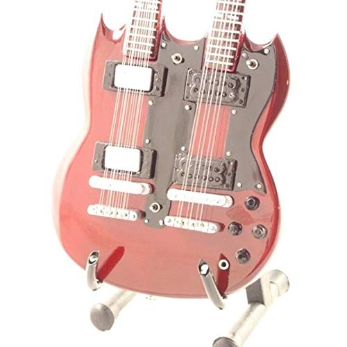 Mini Chitarra Da Collezione Replica in Legno - Led Zeppelin - Jimmy Page - Doubl