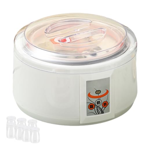 Cammeciso Yogurtera EléCtrica,MáQuina De Yogur,MáQuina para Hacer Yogurt,Maquina para Hacer Yogur Casero,Yogurtera con Control De Temperatura,con 7 Tarros De Vidrio,Hacer Natto,Vino Arroz