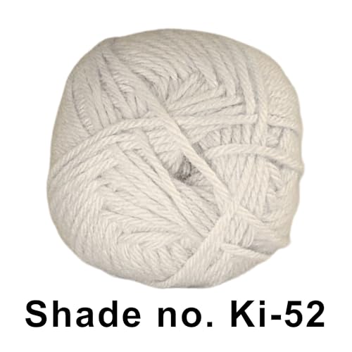 Image of VCR Bright Cream Yarn, 100 Grams Hank, 190 Meters Length, Acrylic Ball for Crochet and Knitting, Soft Crosia Threads, Pack of 1 Yarn, Suitable for DIY Crafts
