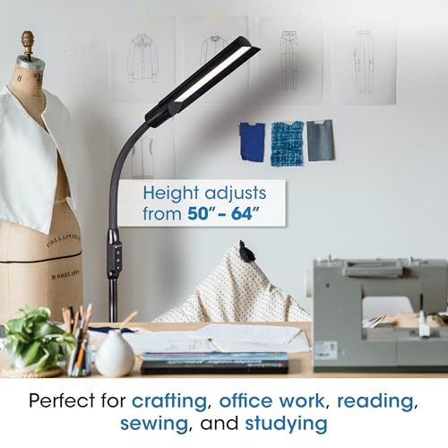 OttLite WingShade LED Floor Lamp with 3 Color Temperatures, ClearSun LED Technology, Floor Lamps for Living Room, Reading Light, Standing Lamp, Floor Lamp for Bedroom, Flexible & Adjustable Tall Lamp - Image 5