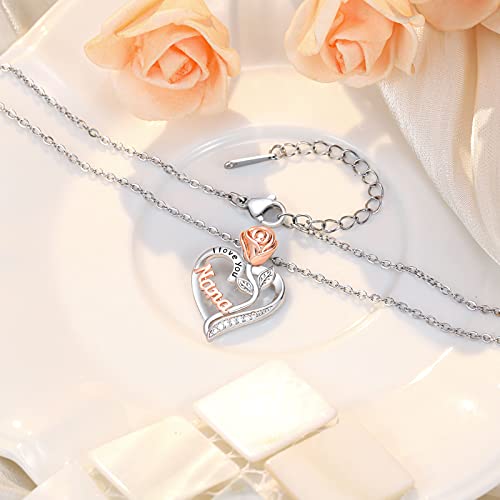 Upromi Nana Gifts, Nana Mothers Day Gift, Nana Necklace, Best Grandmother Grandma Gigi Nana Birthday Mothers Day Gifts For Nana From Granddaughter Grandson #TOP6