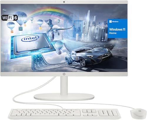 HP 22�C���`�I�[���C�������f�X�N�g�b�v�R���s���[�^�[ ? FHD�f�B�X�v���C ? 4�R�AIntel N100�v���Z�b�T�[ ? 16GB DDR5 ? 640GB �X�g���[�W (128GB + 512GB �O��) ? Wi-Fi 6 ? �L���L�[�{�[�h&