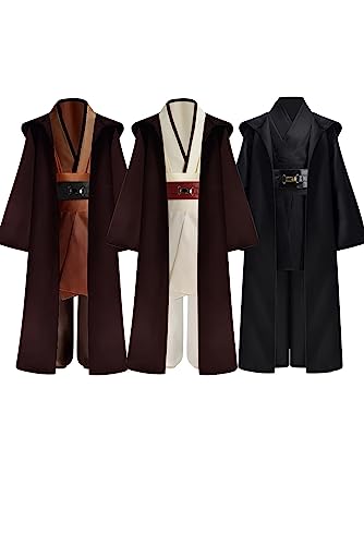 COSXINGYI Kids Boys Costume Robe Cloak with Hood Tunic Belt Pants Set Halloween Cosplay Outfit
