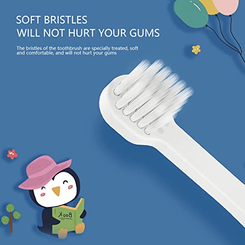 Baby Elektrische Zahnbürste, Kleinkind Elektrische Zahnbürste Kinder Kunststoff Reinigung Zahnbürsten Batteriebetriebene Zahnbürste (Rosa) – Bild 4