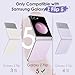 JETech Case for Samsung Galaxy Z Flip 5 2023 with Hinge Protection, Heavy Duty Rugged Protective Hard PC Phone Cover, Anti-Fingerprint Matte Finish (Light Purple)