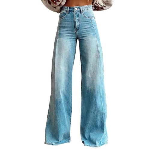 2025 Summer Vintage Baggy Jean for Woman, Wide Leg Baggy Jeans High, Street Fashion Wide Leg Denim Pant