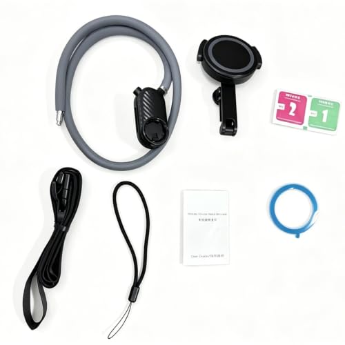 Naroote Support de Téléphone Magnétique pour Le Cou, Flexible et Réglable, pour Vlogging Mains Libres, Course à Pied, Cyclisme, Silicone 8,6x13,9 Pouces