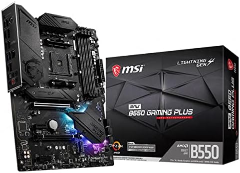 MSI MPG B550 Gaming Plus (ATX AMD AM4 DDR4 M.2 USB 3.2 Gen 2 HDMI ATX Gaming Moederboard AMD Ryzen™ 5000 processors
