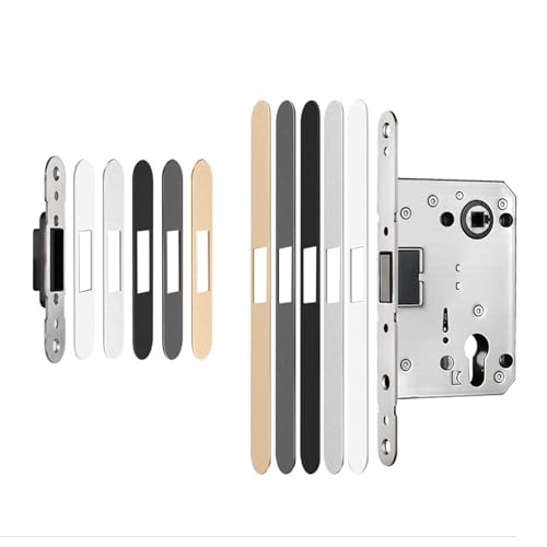 Serrure de porte intérieure moderne avec bouton type rocker ergonomique