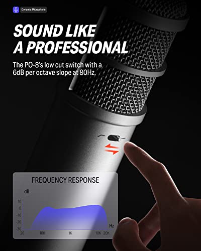 Donner Dynamisches Mikrofon Kit, Niere Gesangsmikrofon mit Low-Cut, mit Stativ, Schockhalterung, Windschutz, XLR-Kabel… - Image 3