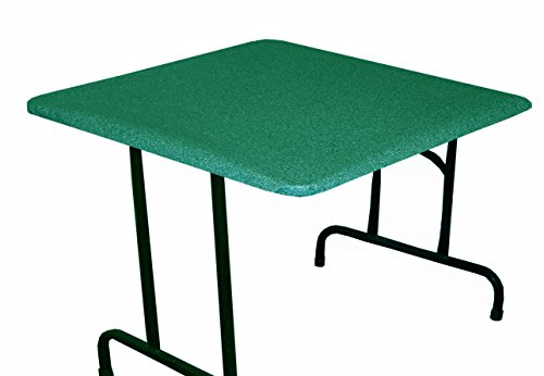 GoGranite Fitted Table Cover for Folding Leg, Square, Game/Poker/Banquet