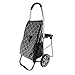 Produktbild LIYONG Zusammenklappbarer Einkaufswagen, Einkaufswagen Mit Rädern Zusammenklappbarer Einkaufswagen, Treppensteigewagen Gepäckwagen Mit Rädern Abnehmbarer Rucksack/Aufbewahrungstasche, Mit Zusammenkl