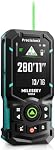 MiLESEEY S50 Green Laser Distance Meter – 400ft Measurement Tool with Level, ±1/16" Accuracy, Ft/in 8 Units, Pythagorean/Area/Volume, P2P, 2.4" Backlit Display, IP54 for Construction, Home