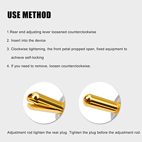 Acogedor 4pcs BA1403 Banana Plugs con recubrimiento dorado 24K miniatura 4