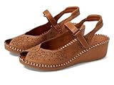 Spring Step Women's Santonio Wedge Sandal, Camel, 9