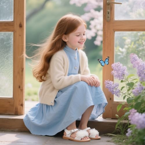Image of Kiderence Toddler Girls Sandals Little Girls Kids Summer Shoes Toddler Sandals