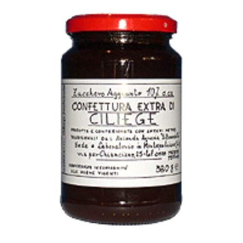 Mermelada extra de cereza - Producto artesanal italiano (1 contenedore 380 gramos)