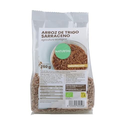 Arroz de trigo sarraceno Bio 250 g Naturitas Essentials | Vegano | Sin gluten | Sin lactosa | Agricultura ecológica